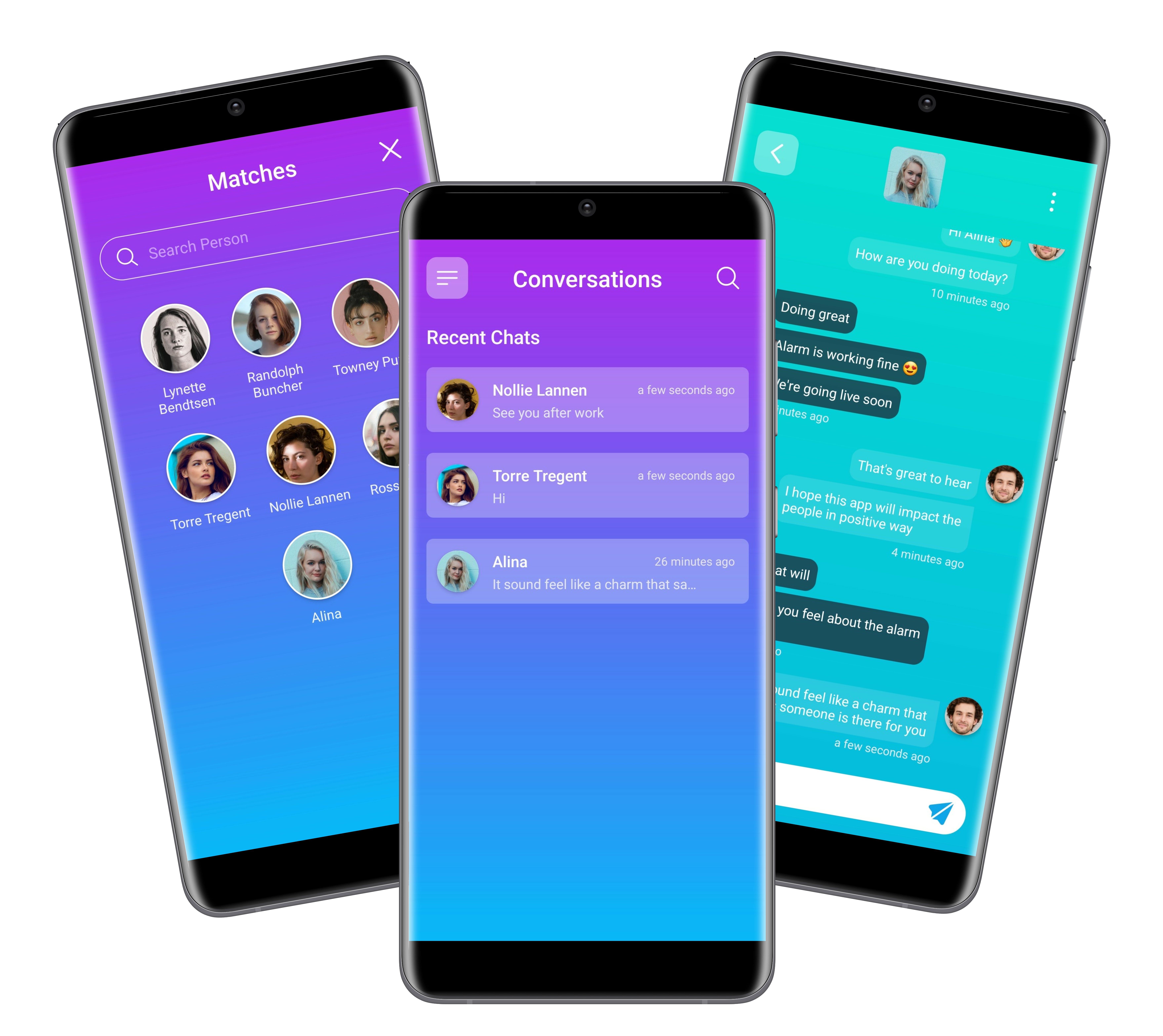 start a conversation on love alarm